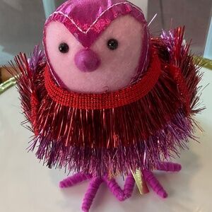 Adorable Spritz Tinzel Feathery Friends Bird NWT